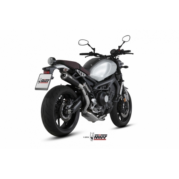 Mivv silencers Mivv SPORT GHIBLI Imp. compl./Full sys. 3x1 BLACK STAINLESS STEEL for YAMAHA XSR 900 2016 ECE approved (Euro4) Catalyzer is included | Y.056.LGB | mivv_Y056LGB | euronetbike-net