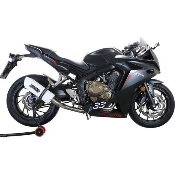 GPR Exhaust GPR Original For Honda Cbr 650 F 2014/16 Homologated Full Exhaust Albus Ceramic | CO.H.249.1.ALB | gpr_CO-H-249-1-ALB | euronetbike-net