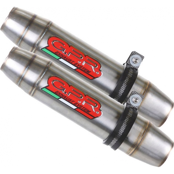 GPR Exhaust GPR Original For Ducati Scrambler 800 2017/20 E4 Pair Homologated Slip-On Catalized Deeptone Inox | D.135.CAT.DE | gpr_D-135-CAT-DE | euronetbike-net