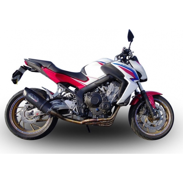 GPR Exhaust GPR Original For Honda Cb 650 F 2017/18 E4 Homologated Full Exhaust Catalized Furore Evo4 Nero | E4.CO.H.249.CAT.FNE4 | gpr_E4-CO-H-249-CAT-FNE4 | euronetbike-net