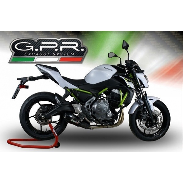GPR Exhaust GPR Original For Kawasaki Z 650 2017/20 E4 Homologated Full Exhaust Catalized Gp Evo4 Poppy | E4.CO.K.160.CAT.GPAN.PO | gpr_E4-CO-K-160-CAT-GPAN-PO | euronetbike-net