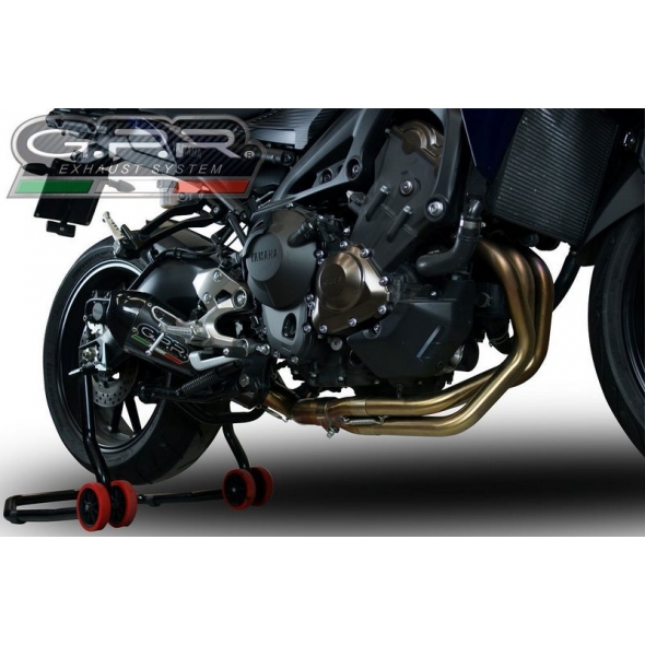 GPR Exhaust GPR Original For Yamaha Mt-09 / Fz-09 2017/20 E4 Homologated Full Exhaust Catalized Gp Evo4 Poppy | E4.CO.Y.195.CAT.GPAN.PO | gpr_E4-CO-Y-195-CAT-GPAN-PO | euronetbike-net