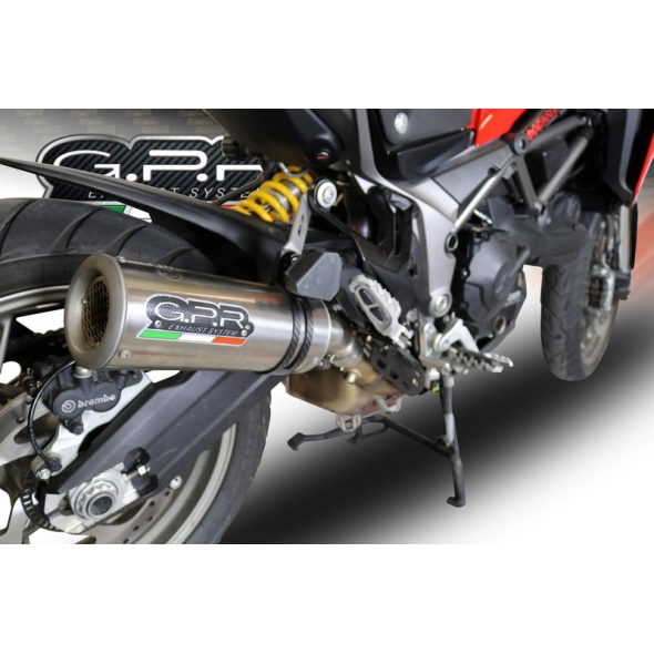 GPR Exhaust GPR Original For Ducati Multistrada 950 2017/20 E4 Homologated Slip-On Exhaust M3 Titanium Natural | E4.D.131.M3.TN | gpr_E4-D-131-M3-TN | euronetbike-net