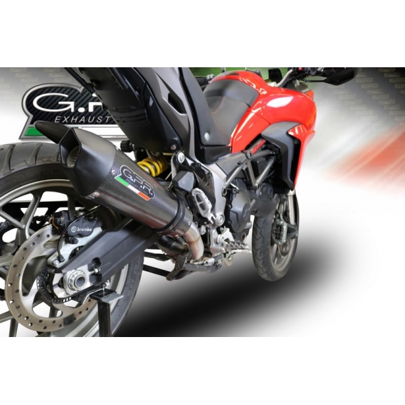 GPR Exhaust GPR Original For Ducati Multistrada 950 2017/20 E4 Homologated Full Exhaust Catalized Gp Evo4 Poppy | E4.D.132.CAT.GPAN.PO | gpr_E4-D-132-CAT-GPAN-PO | euronetbike-net