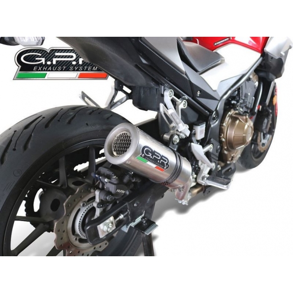 GPR Exhaust GPR Original For Honda Cb 500 F 2019/20 E4 Homologated Slip-On Exhaust M3 Titanium Natural | E4.H.253.M3.TN | gpr_E4-H-253-M3-TN | euronetbike-net