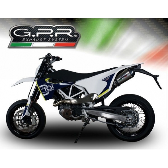 GPR Exhaust GPR Original For Husqvarna Supermoto 701 2017/20 E4 Homologated Slip-On Catalized Gp Evo4 Titanium | E4.HU.36.CAT.GPAN.TO | gpr_E4-HU-36-CAT-GPAN-TO | euronetbike-net