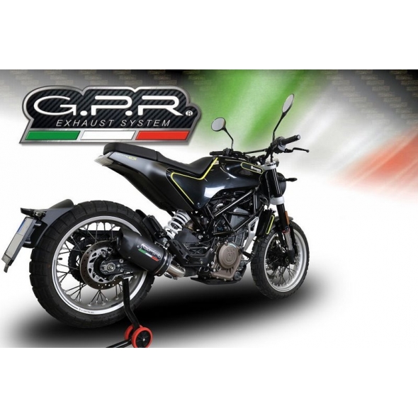 GPR Exhaust GPR Original For Husqvarna Svartpilen 401 2018/19 E4 Homologated Slip-On Exhaust Furore Evo4 Nero | E4.HU.39.FNE4 | gpr_E4-HU-39-FNE4 | euronetbike-net