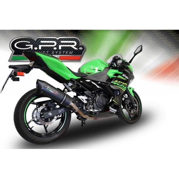 GPR Exhaust GPR Original For Kawasaki Ninja 400 2018/20 E4 Homol.Slip-On Exhaust Furore Evo4 Nero | E4.K.174.FNE4 | gpr_E4-K-174-FNE4 | euronetbike-net