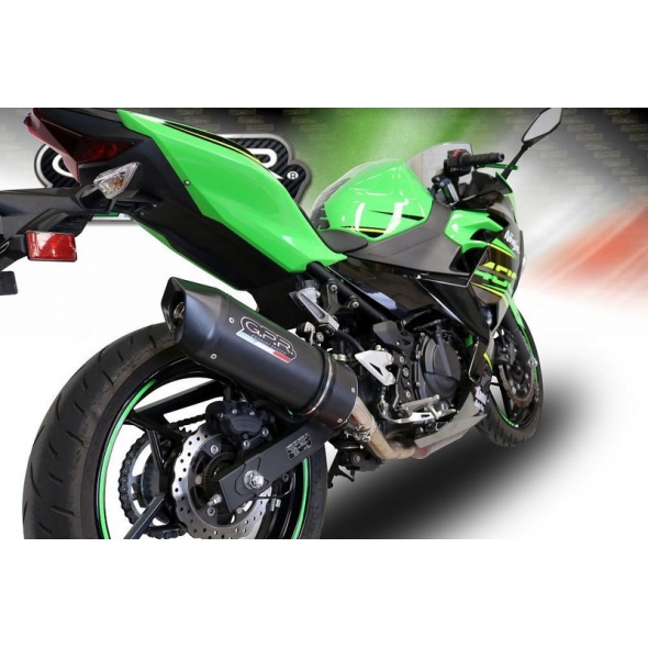 GPR Exhaust GPR Original For Kawasaki Ninja 400 2018/20 E4 Homol.Slip-On Exhaust Furore Evo4 Nero | E4.K.174.FNE4 | gpr_E4-K-174-FNE4 | euronetbike-net