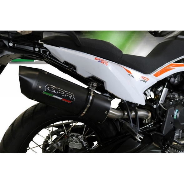 GPR Exhaust GPR Original For Ktm Adventure 790 2018/20 E4 Homologated Slip-On Exhaust Furore Evo4 Nero | E4.KTM.97.FNE4 | gpr_E4-KTM-97-FNE4 | euronetbike-net