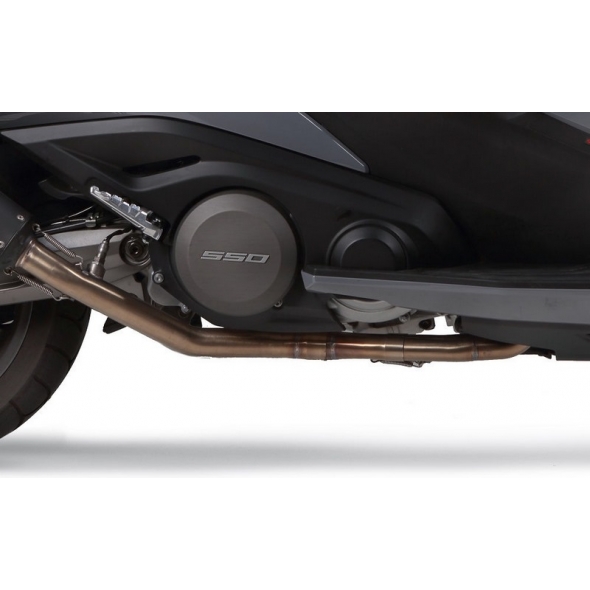 GPR Exhaust GPR Original For Kymco Ak 550 2017/20 E4 Homologated Full Exhaust Catalized Gp Evo4 Titanium | E4.KYM.7.CAT.GPAN.TO | gpr_E4-KYM-7-CAT-GPAN-TO | euronetbike-net