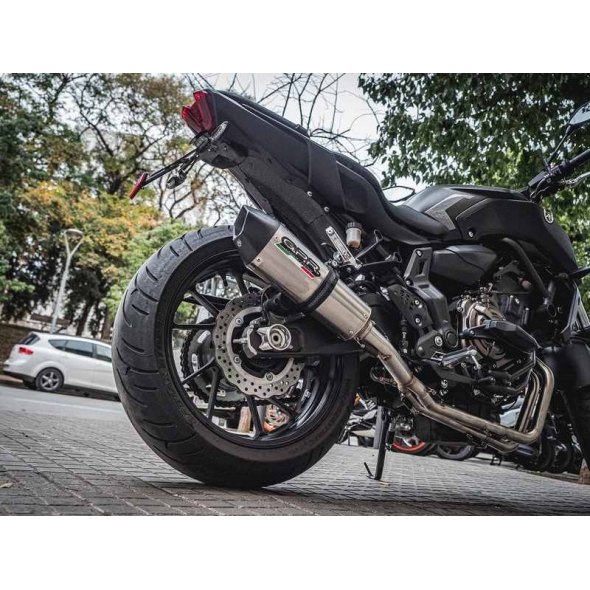 GPR Exhaust GPR Original For Yamaha Mt-07 2017/20 E4 Homologated Full Exhaust Catalized Gp Evo4 Titanium | E4.Y.190.CAT.GPAN.TO | gpr_E4-Y-190-CAT-GPAN-TO | euronetbike-net