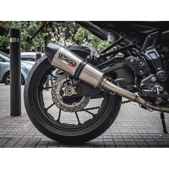 GPR Exhaust GPR Original For Yamaha Mt-07 2017/20 E4 Homologated Full Exhaust Catalized Gp Evo4 Titanium | E4.Y.190.CAT.GPAN.TO | gpr_E4-Y-190-CAT-GPAN-TO | euronetbike-net