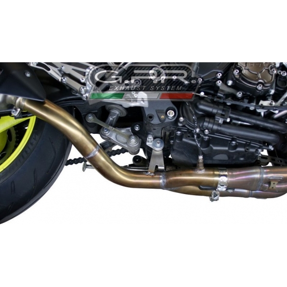 GPR Exhaust GPR Original For Yamaha Mt-10 / Fj-10 2016/20 E4 Homologated Full Exhaust Catalized Gp Evo4 Poppy | E4.Y.204.CAT.GPAN.PO | gpr_E4-Y-204-CAT-GPAN-PO | euronetbike-net