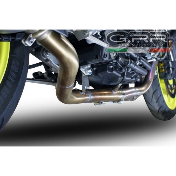 GPR Exhaust GPR Original For Yamaha Mt-10 / Fj-10 2016/20 E4 Homologated Full Exhaust Catalized Gp Evo4 Poppy | E4.Y.204.CAT.GPAN.PO | gpr_E4-Y-204-CAT-GPAN-PO | euronetbike-net