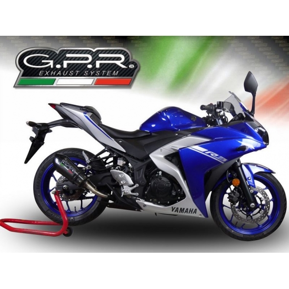 GPR Exhaust GPR Original For Yamaha Yzf-R3 2018/20 E4 Homologated Slip-On Exhaust Gp Evo4 Poppy | E4.Y.212.GPAN.PO | gpr_E4-Y-212-GPAN-PO | euronetbike-net