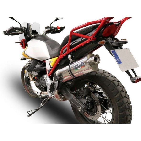 GPR Exhaust GPR Original For Moto Guzzi V85 Tt 2019/20 E4 Homologated Slip-On Exhaust Trioval | GU.61.TRI | gpr_GU-61-TRI | euronetbike-net