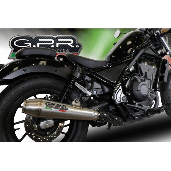 GPR Exhaust GPR Original For Honda Cmx 500 Rebel 2018/20 E4 Homologated Slip-On Exhaust Ultracone | H.250.ULTRA | gpr_H-250-ULTRA | euronetbike-net