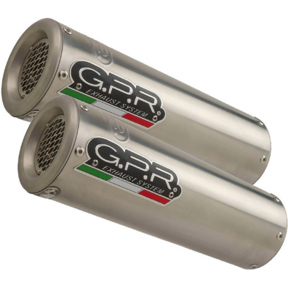 GPR Exhaust GPR Original For Honda Vtr 1000 Sp-2 2002/06 Pair Homologated Slip-On Exhaust M3 Inox | H.61.M3.INOX | gpr_H-61-M3-INOX | euronetbike-net