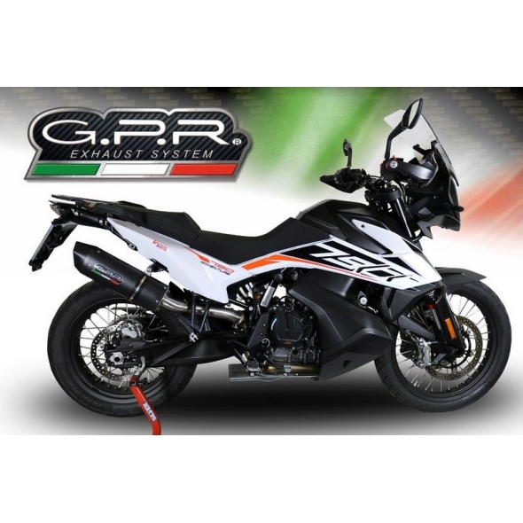GPR Exhaust GPR Original For Ktm Adventure 790 2018/20 E4 Racing Slip-On Exhaust Furore Nero | KTM.97.RACE.FUNE | gpr_KTM-97-RACE-FUNE | euronetbike-net