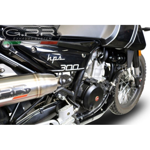 GPR Exhaust GPR Original For F.B. Mondial Hps 300 2018/20 E4 Homologated Slip-On Exhaust Deeptone Inox | MD.4.DE | gpr_MD-4-DE | euronetbike-net