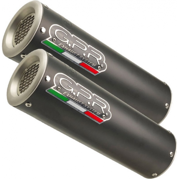 GPR Exhaust GPR Original For Suzuki Gsx-R 1000 K9 2009/11 Pair Homologated Slip-On Exhaust M3 Black Titanium | S.158.M3.BT | gpr_S-158-M3-BT | euronetbike-net