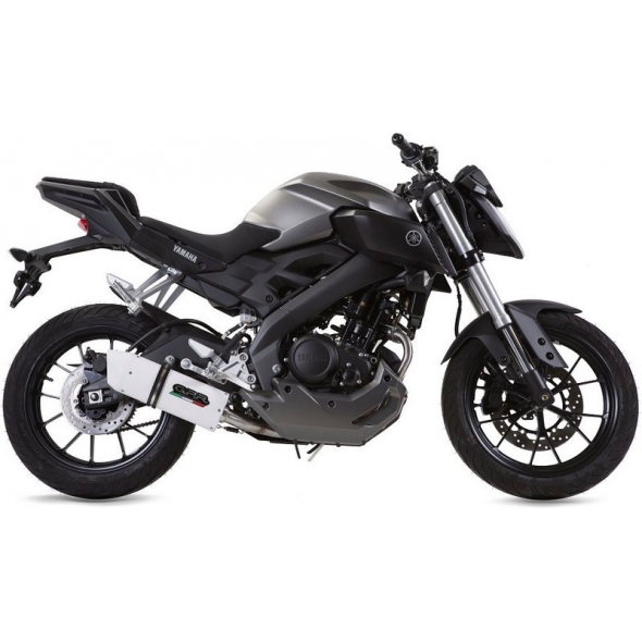 GPR Exhaust GPR Original For Yamaha Mt 125 2017/19 E4 Homologated Slip-On Exhaust Catalized Albus Evo4 | Y.205.CAT.ALB | gpr_Y-205-CAT-ALB | euronetbike-net