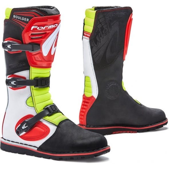 Forma Boots Forma Boulder Standard Off-Road Fit, White/Red/Yellow Fluo, Size 48 | FORC380-981078_48 | forma_FORC380-981078_41 | euronetbike-net