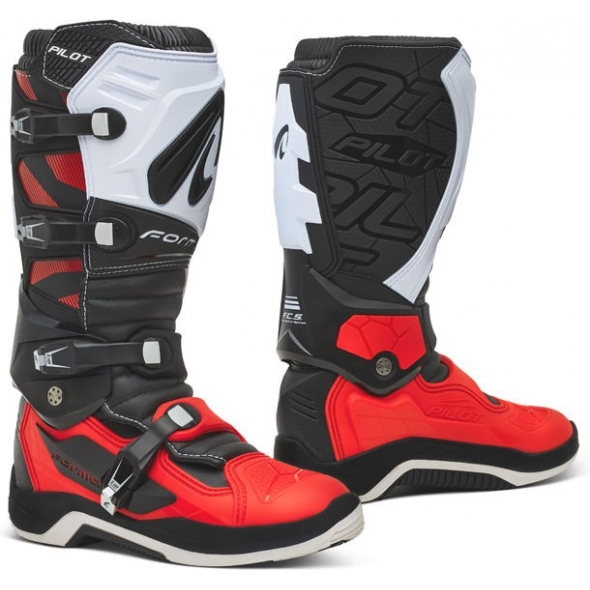 Forma Boots Forma Pilot Standard Off-Road Fit, Black/Red/White, Size 48 | FORC590-991098_48 | forma_FORC590-991098_44 | euronetbike-net