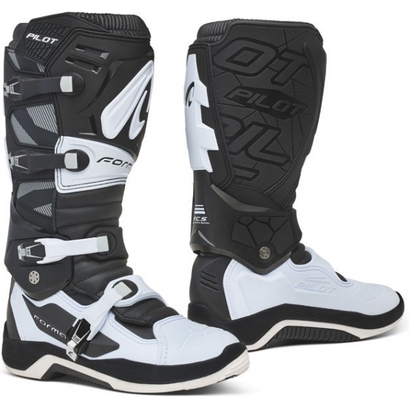 Forma Boots Forma Pilot Standard Off-Road Fit, Black/White, Size 48 | FORC590-9998_48 | forma_FORC590-9998_48 | euronetbike-net