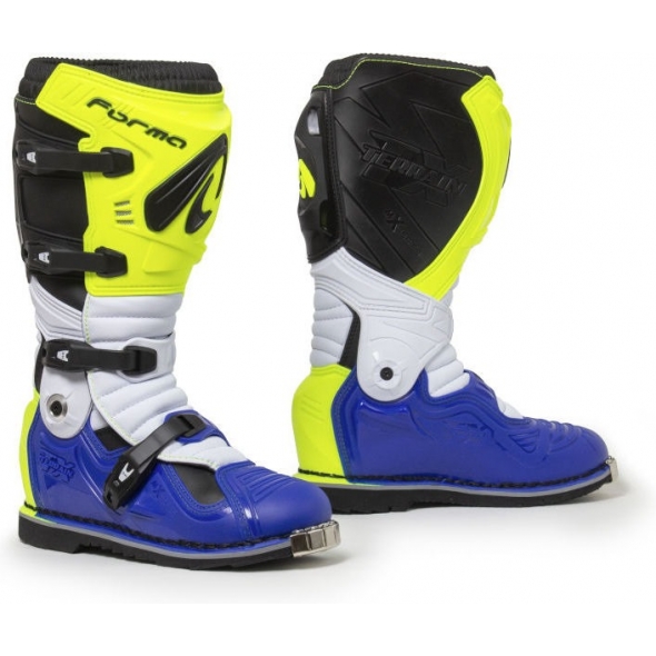 Forma Boots Forma Terrain Evolution Tx Standard Off-Road Fit, Yellow Fluo/White/Blue, Size 47 | FORC600-789811_47 | forma_FORC600-789811_42 | euronetbike-net
