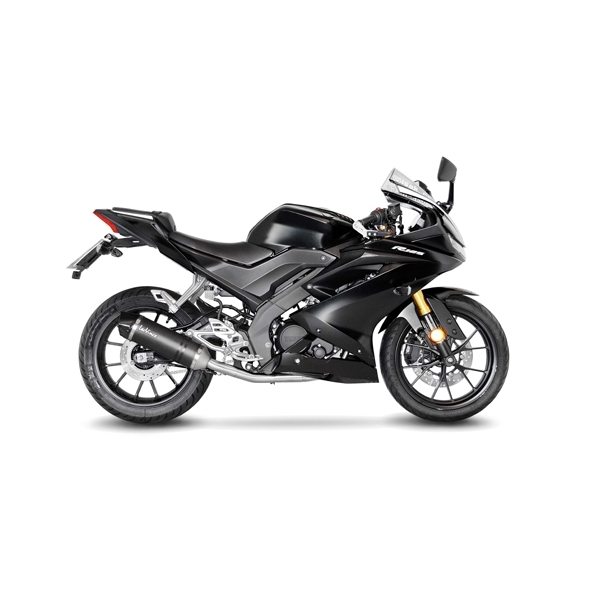 Leovince LEOVINCE SBK LV ONE EVO 1/1 YAMAHA MT-125/YZF-R125 CARB with catalyst ECE/EU-APPROVED CARBON FIBER FULL SYSTEM | 14341EK | leo_14341EK | euronetbike-net