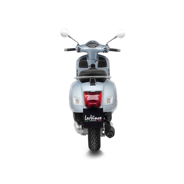 Leovince LEOVINCE SBK LV ONE EVOPIAGGIO VESPA GTS/SUPER 125 i.e. INOX with catalyst ECE/EU-APPROVED STAINLESS STEEL SLIP-ON | 14382EK | leo_14382EK | euronetbike-net