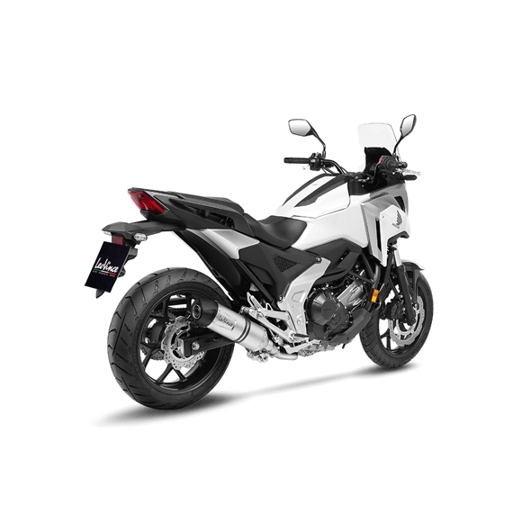 Leovince LEOVINCE SBK LV ONE EVO HONDA NC 750 X INOX ECE-APPROVED STAINLESS STEEL SLIP-ON | 14387E | leo_14387E | euronetbike-net
