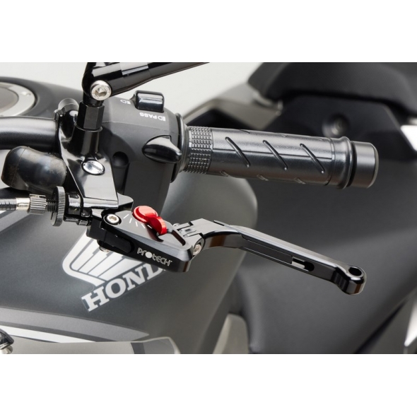 Protech PROTECH brake lever Race distance and length adjustable I foldable, Black/Red | 65805008 | prt_65805008 | euronetbike-net