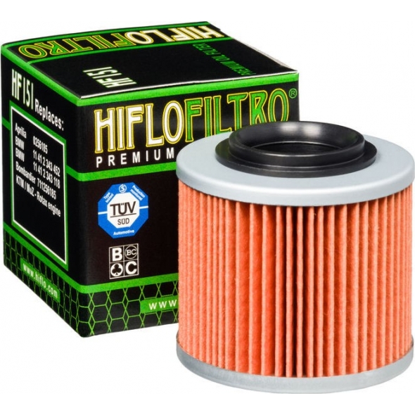 HIFLOFILTRO Hiflofiltro Oil filter HF151 | HF151 | hiflo_HF151 | euronetbike-net HIFLOFILTRO Hiflofiltro Oil filter HF151 | HF151 | hiflo_HF151 | euronetbike-net