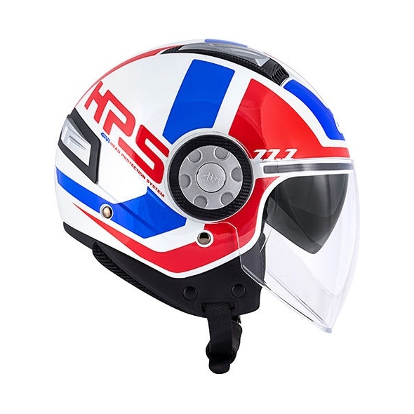 GIVI Parts Givi 11.1 AIR JET-R CLASS, White / red / blue, Size M | H111FCLWB58 | givi_H111FCLWB58 | euronetbike-net