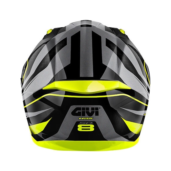 GIVI Parts Givi 50.8 RACER, Matt Black / Titanium / Yellow, Size L | H508FRCBY60 | givi_H508FRCBY60 | euronetbike-net