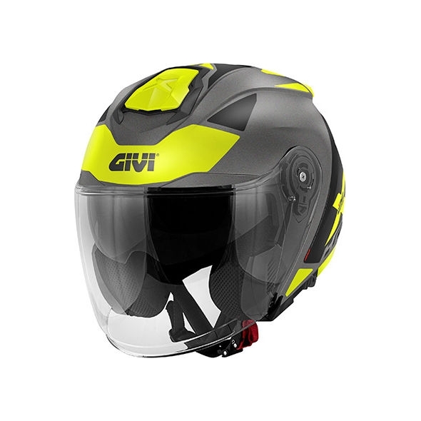 GIVI Parts Givi X.25 TARGET, Matt titanium / black / yellow, Size XS | HX25FTGTB54 | givi_HX25FTGTB54 | euronetbike-net