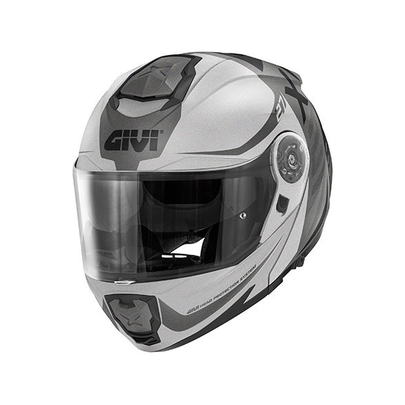 GIVI Parts Givi X.27 DIMENSION, Matt Black / Titanium / Silver, Size M | HX27FDMTS58 | givi_HX27FDMTS58 | euronetbike-net