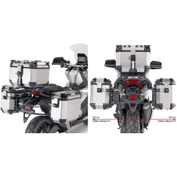 GIVI Parts Givi Specific pannier holder PL ONE-FIT for Trekker Outback MONOKEY® CAM-SIDE configuration | PLO1188CAM | givi_PLO1188CAM | euronetbike-net