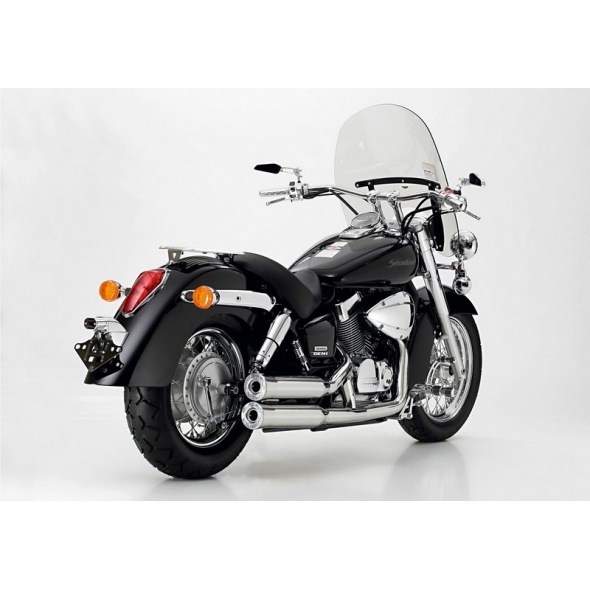 Falcon FALCON Double Groove complete exhaust system complete exhaust system (2-2) ,silver | 65250300 | fal_65250300 | euronetbike-net