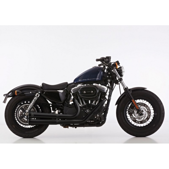 Falcon FALCON Double Groove complete exhaust system with cat complete exhaust system (2-2) ,"matt black" | 686969 | fal_686969 | euronetbike-net