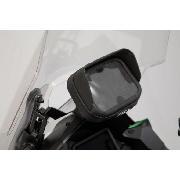 SW-Motech SW-MOTECH GPS mount for cockpit Black. Kawasaki Versys 1000 (18-). | GPS.08.922.10000/B | sw_GPS_08_922_10000B | euronetbike-net