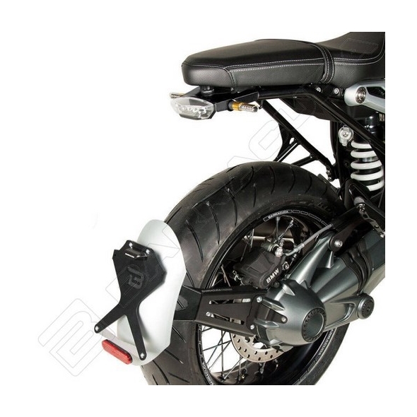BARRACUDA BARRACUDA MOTO LICENCE PLATE RECLINABLE TYPE “SIDE CLASSIC” (LICENCE PLATE + SIDE ARM + REAR FENDER IN SILVER) | BT1104-SC | bar_BT1104-SC | euronetbike-net