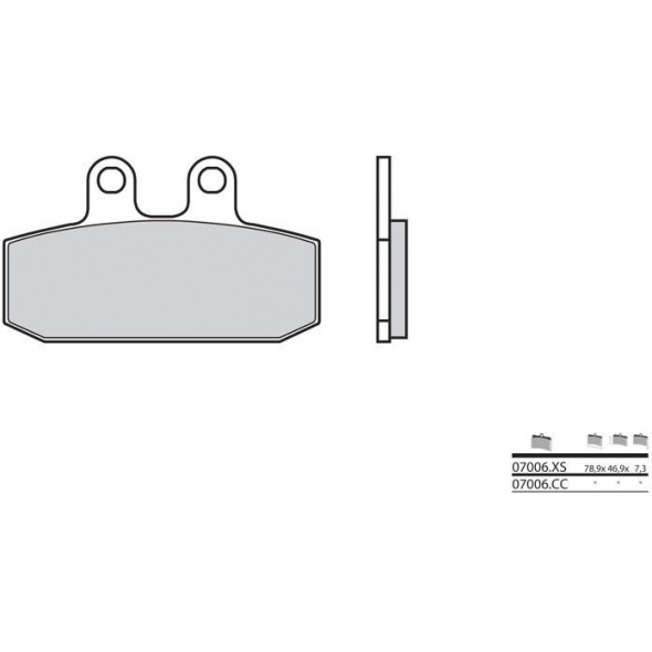 Brembo BREMBO Brake Pads 07006XS Carbon Ceramic Organic | 07006XS | brem_07006XS | euronetbike-net Brembo BREMBO Brake Pads 07006XS Carbon Ceramic Organic | 07006XS | brem_07006XS | euronetbike-net