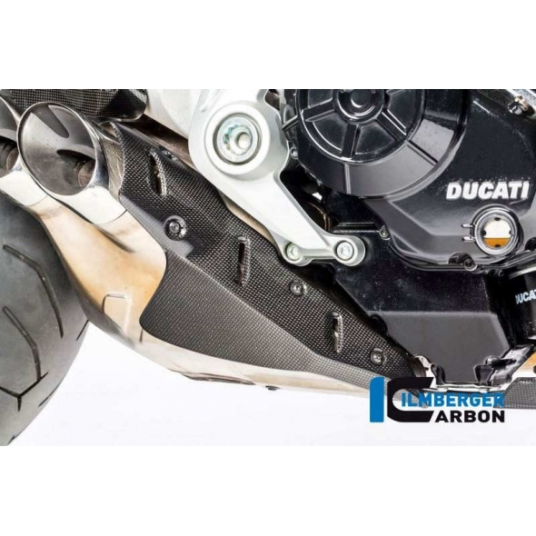 Ilmberger Carbon Ilmberger Exhaust cover gloss XDiavel'16 | ilm_AHD_020_XD16G_K | euronetbike-net
