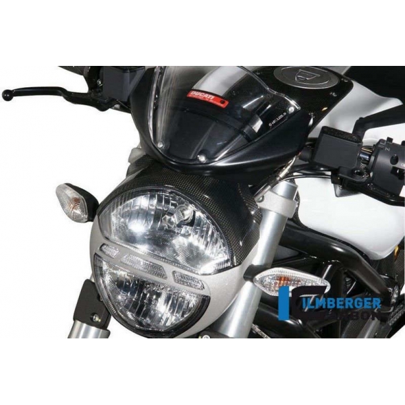 Ilmberger Carbon Ilmberger Headlight Cover Carbon - Ducati 696 / 1100 Monster | ilm_LDO_007_D696M_K | euronetbike-net