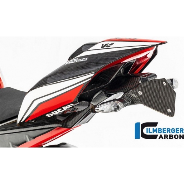 Ilmberger Carbon Ilmberger Number plate holder short gloss Panigale V4 / V4 S | ilm_NHO_012_DPV4G_K | euronetbike-net