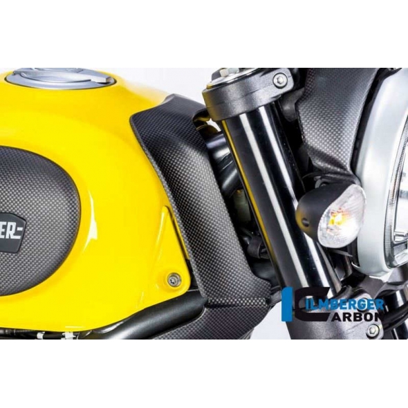 Ilmberger Carbon Ilmberger Upper Tank Cover matt Ducati Scrambler'16 | ilm_TAO_104_DS15M_K | euronetbike-net